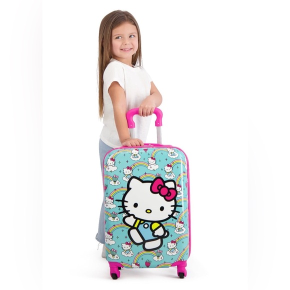 💗 NEW! Hello Kitty Hardcase Carry-On Luggage - Picture 3 of 10